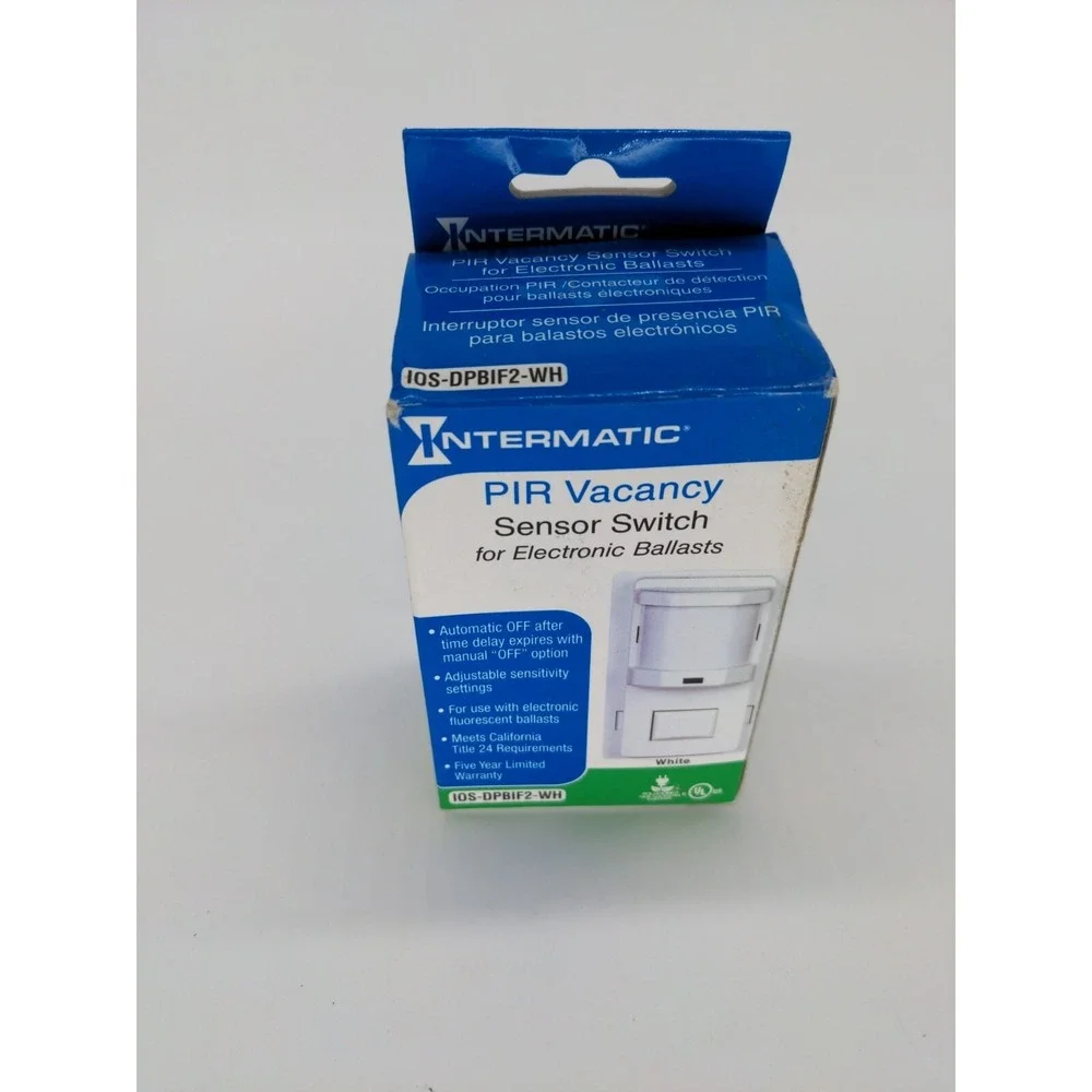 Intermatic PIR Vacancy Sensor Switch Ivory IOS-DPBIF2-WH New in Box   sb  c3